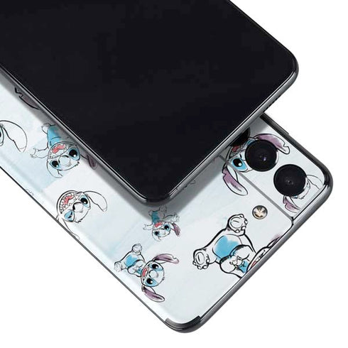 Disney Lilo and Stitch Pattern Galaxy S21 Plus 5G Skin